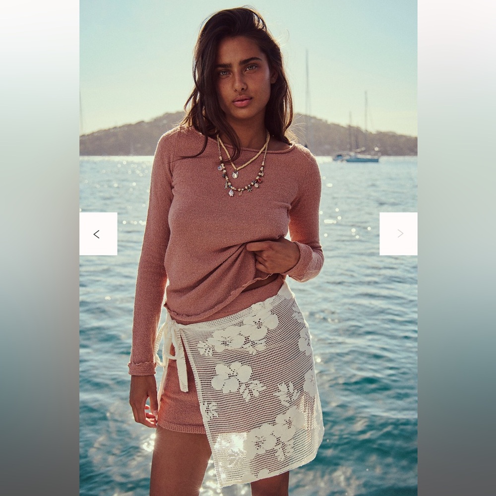 NWT Free People Free-est Cabo Sweater Skirt Set XS